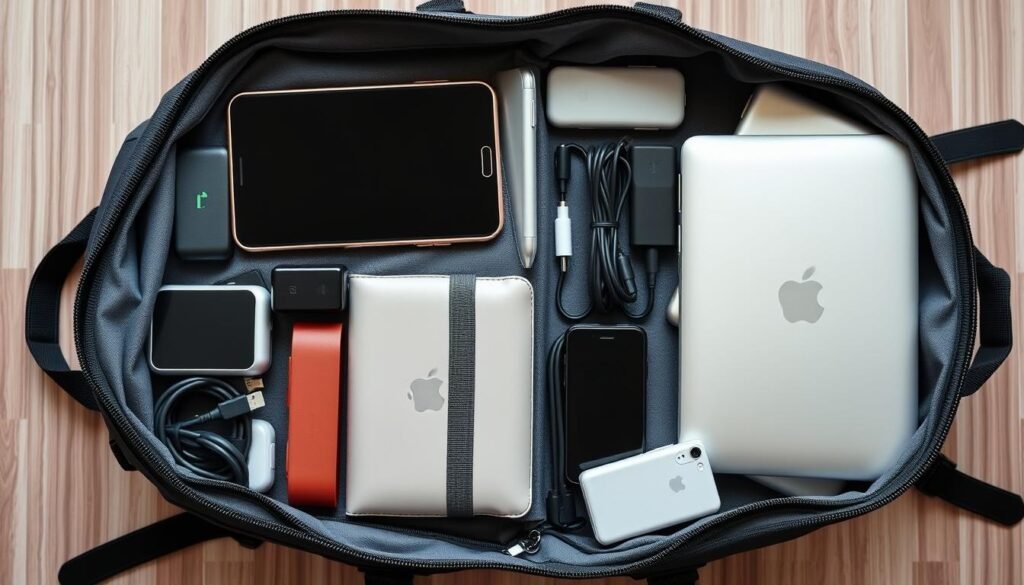 LOVEVOOK Travel Backpack organized with tech accessories for digital nomad use LOVEVOOK Travel Backpack organized with tech accessories for digital nomad use