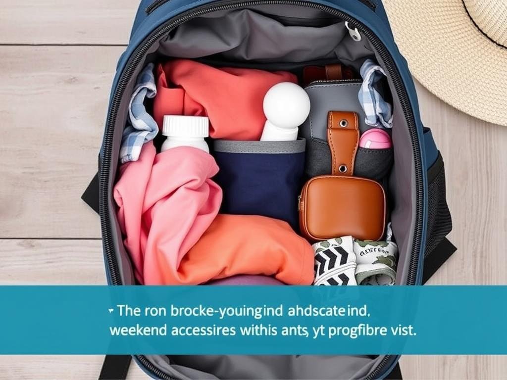 LOVEVOOK Travel Backpack packed for weekend getaway with casual clothes and accessories LOVEVOOK Travel Backpack packed for weekend getaway with casual clothes and accessories