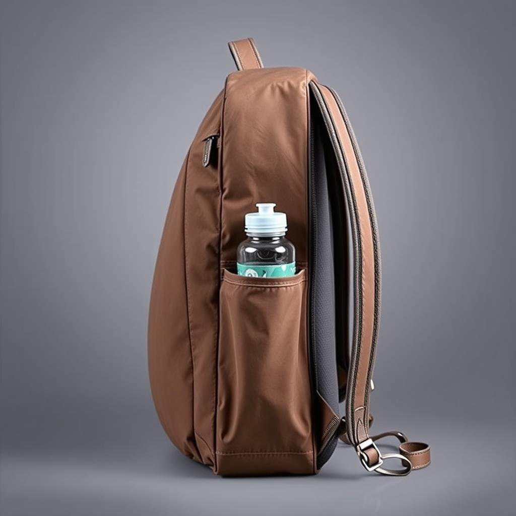 LOVEVOOK Travel Backpack showing the water bottle pocket on the side LOVEVOOK Travel Backpack showing the water bottle pocket on the side