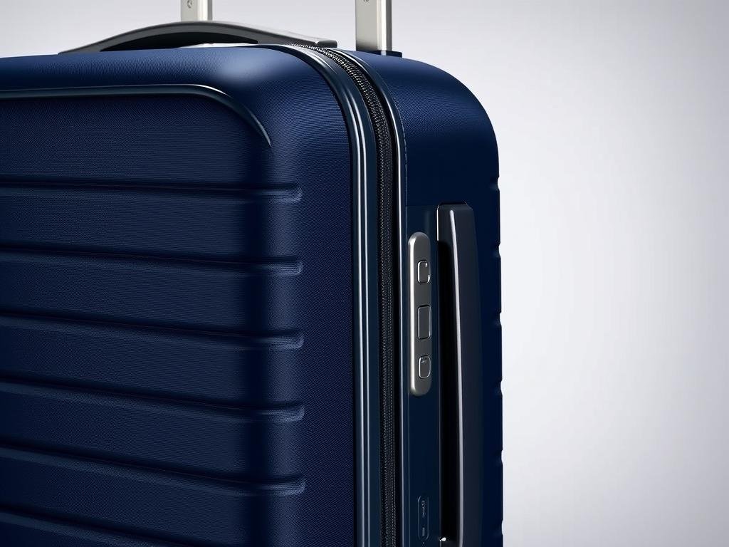 Travelpro Platinum Elite 21-inch spinner carry-on luggage in navy blue color