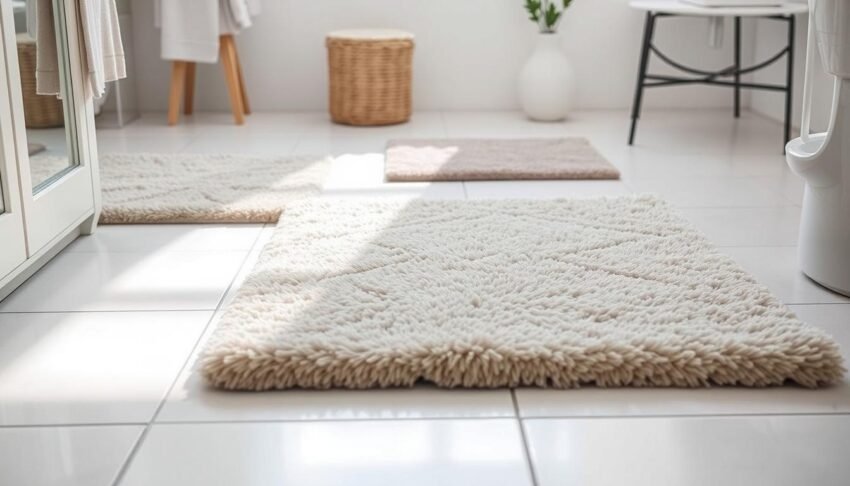 OLANLY Bathroom Rugs 30x20, Extra Soft Absorbent Chenille Bath Rugs, Rubber Back